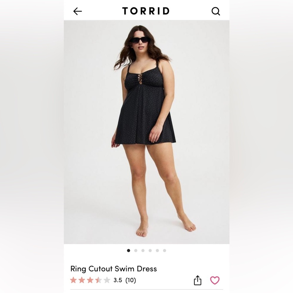 Torrid Cutout Swim Dress